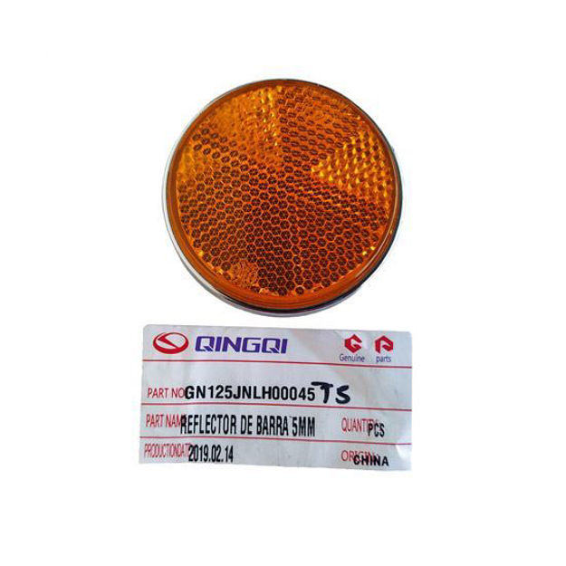 Imagen de Reflectivo Seguridad Redondo 5Mm Amarillo Suzuki Gn125