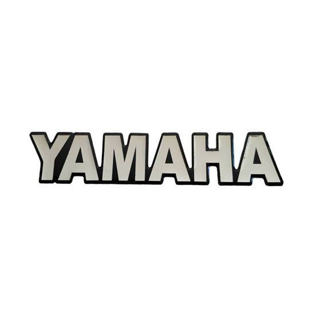 Imagen de Calcomania Logo Yamaha Dtk Dte Calimatic Xtz Yb125 5VL Rx100 Letras en Resina