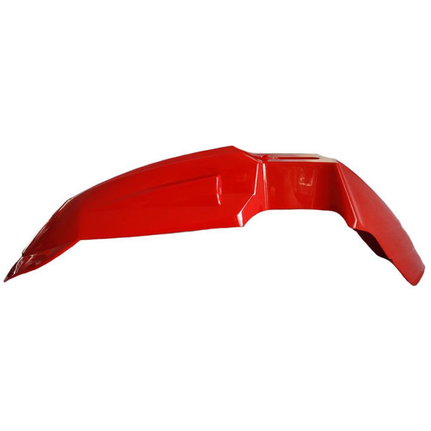 Imagen de Guardafango Delantero Enduro Rojo Universal Lazer Adapatable Yamaha Dt200 Suzuki Ts185 Ts125 Dr200 Honda Xl200 Xr250 Tornado