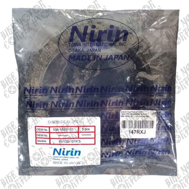 Imagen de Disco Embrague Yamaha Dtk Yb125 5VL Xtz Rx100 Rx115 Rx125 Rx135 5 Pcs NIRIN Fcc