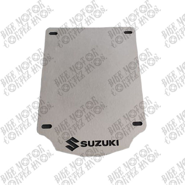 Imagen de Porta Placa de lujo Metalico Suzuki