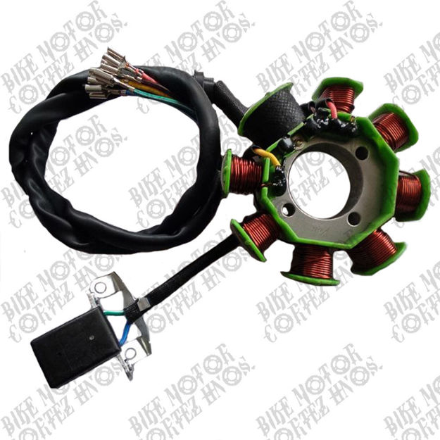 Imagen de Bobina Campo Coronilla 8 Modulos 3 Huecos 5 Cables Gy200 – Cg Racing Modificado Vini