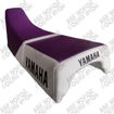 Imagen de Sillin Montura Yamaha Dtk125 Dtk175 Bicolor Con Costura Base plastica sin Platinas Morado Blanco Jacobs