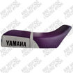 Imagen de Sillin Montura Yamaha Dtk125 Dtk175 Bicolor Con Costura Base plastica sin Platinas Morado Blanco Jacobs