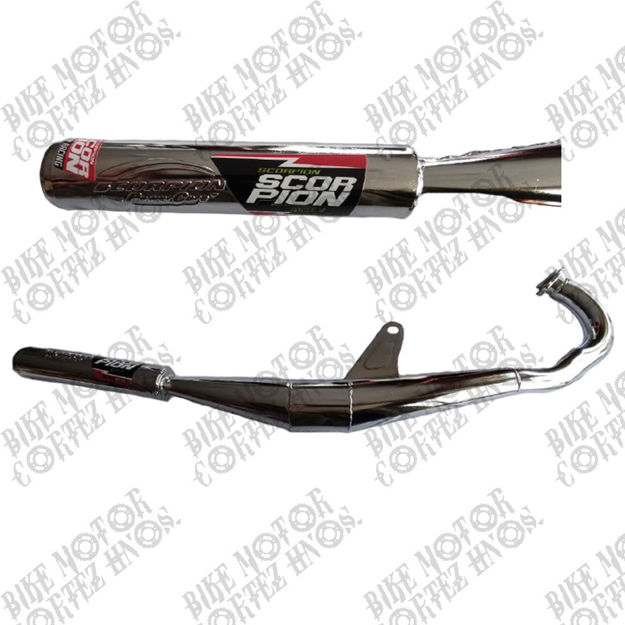 Imagen de Escape Yamaha Rx100 Rx115 Rx125 Rx135 Silenciador Modelo Nuevo Cromado