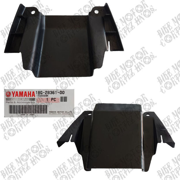 Imagen de Placa Plastica Mascarilla Guia Aire Izquierda Tapa cable Yamaha Dtk125 Dtk175 18G-28361-00 Yamaha Japon