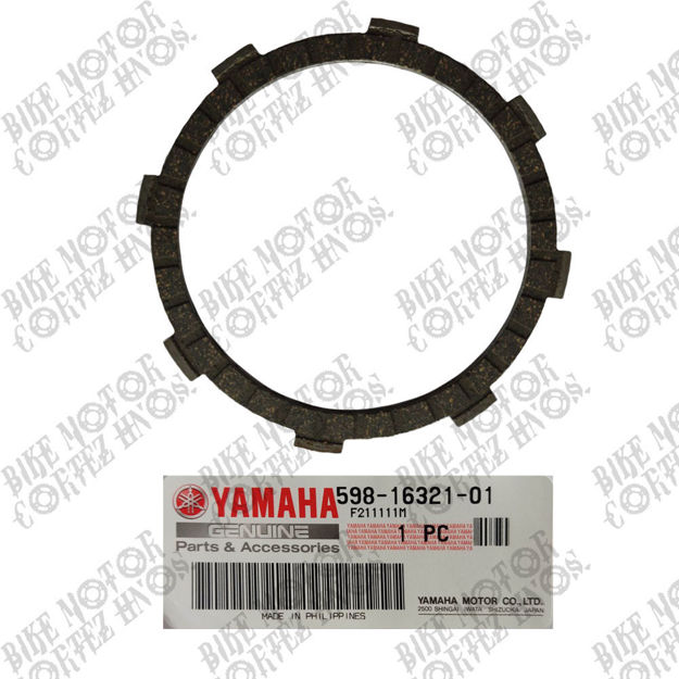 Imagen de Disco Embrague Yamaha Dtk Yb125 5VL Xtz Rx100 Rx115 Rx125 Rx135 598-16321-01 Yamaha Japon