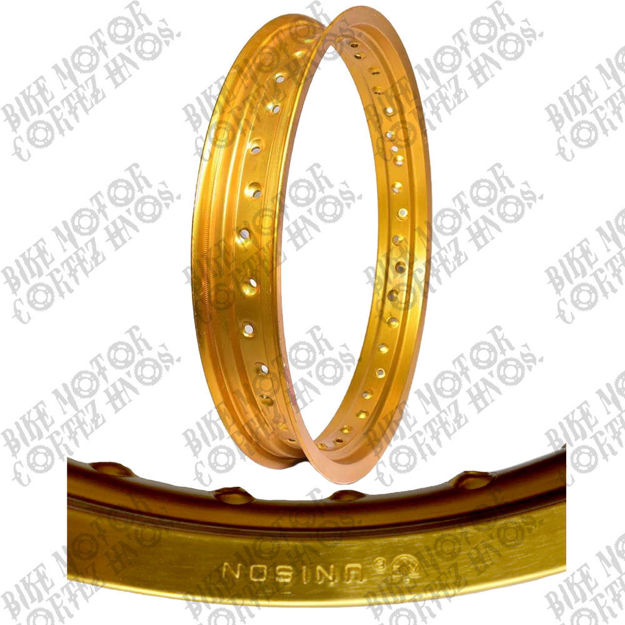 Imagen de Aro Aluminio Dorado 160x21 Yamaha Dtk Suzuki Ts125 Ts185