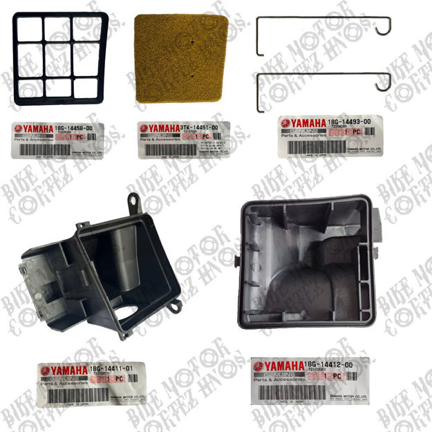 Imagen de Caja Filtro Depurador Completo Yamaha Dtk 3TK-14451-00 18G-14458-00 18G-14412-00 18G-14411-01 18G-14493-00