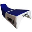 Imagen de Sillin Montura Yamaha Dtk125 Dtk175 Bicolor Con Costura Base plastica sin Platinas Azul Blanco