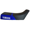 Imagen de Sillin Montura Yamaha Dtk125 Dtk175 Bicolor Con Costura Base plastica sin Platinas Negro Azul