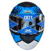 Imagen de Casco Doble Uso X-300 Gt Xone Monstruo Celeste Normativa DOT