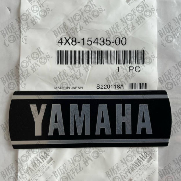 Imagen de Emblema Motor lado Derecho Yamaha Rx100 Rx115 Rx125 Rx135 4X8-15435-00 japon