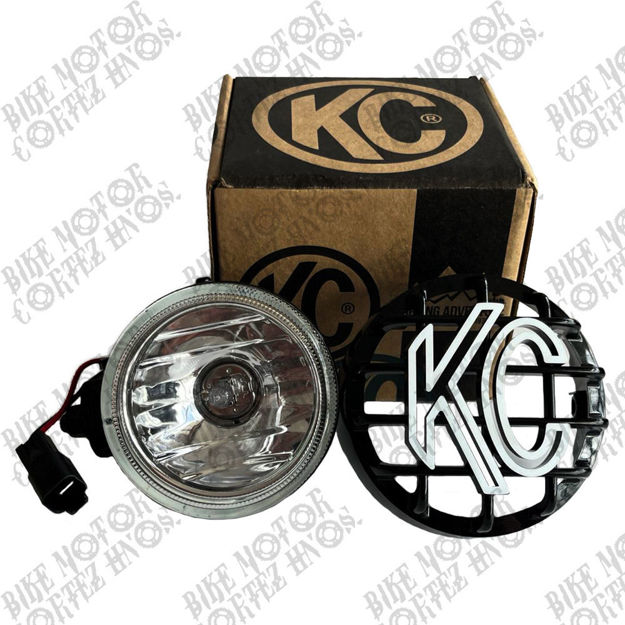 Imagen de Exploradora Neblinero  Faro Redondo 4"  12V 55W  KC USA Yamaha Dtk125 Dtk175 Dte Calimatic Honda Tornado Suzuki Ax100 Ts125 Ts185