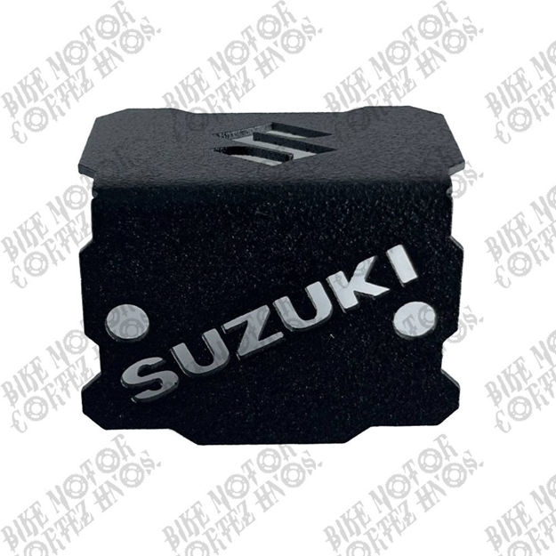 Imagen de Protector Bomba Freno Delantero Negro Suzuki Universal Ax100 Ts125 En125 Dr200 Colombia