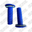 Imagen de Manillar Grips Puños Universal Wolf Azul Rojo Negro Suzuki Ax100 Ts125 Ts185 Gn125 Yamaha Dte Trail Rx100 Rx115 Rx135 Dtk Xtz Honda Xr250