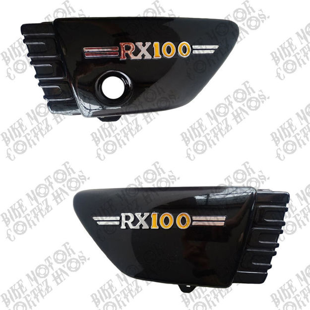 Imagen de Tapa Laterales Yamaha Rx100 con Emblema Azul Kanuni