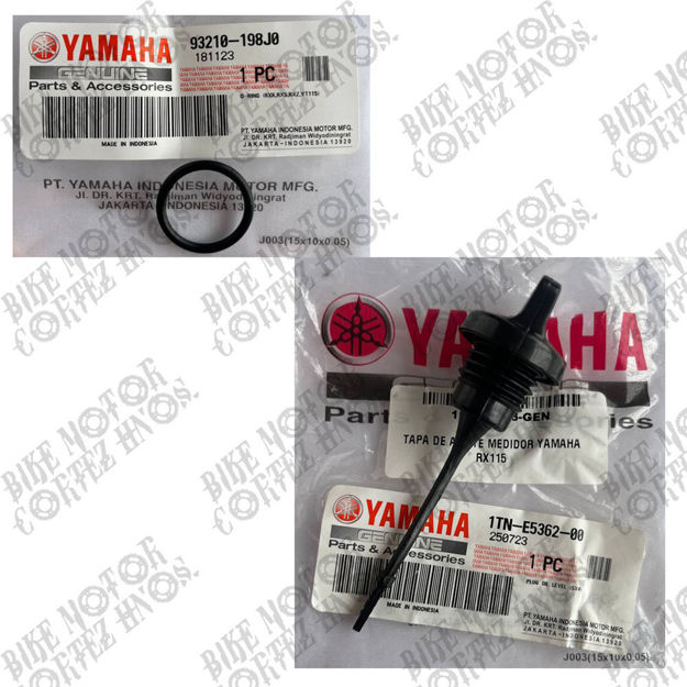 Imagen de Tapa Nivel De Aceite Con Bayoneta Oring Yamaha DT175D Dtk Dte Calimatic Trail 1TN-E5362-00 93210-198J0 Yamaha Indonesia