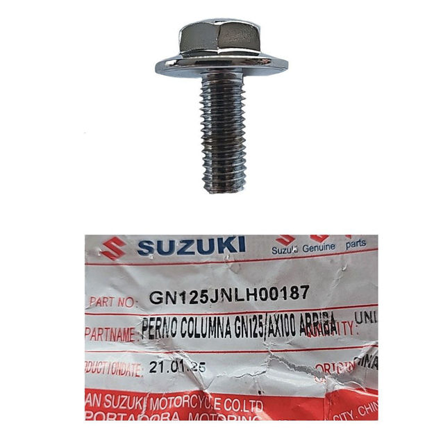 Imagen de Perno Columna Direccion Suzuki  GN125 AX100 Arriba (GN125JNLH00187)