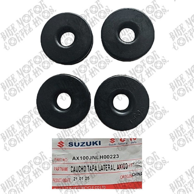Imagen de Caucho Tapa Lateral Suzuki AX100  4 PCS (AX100JNLH00223)