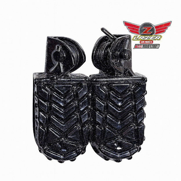 Imagen de Estribo Reposapie Delantero Universal Racer Yamaha Dtk125 Dtk175 Calimatic Dte Suzuki Ts125 Ts185 Dr200 Honda Tornado Xr250