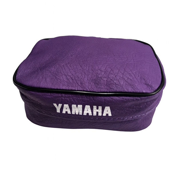 Imagen de Canguro Maleta Morado Logo Yamaha Dtk Dte Calimatic Trail Rx100 Rx115 Rx125 Rx135 Rs125 Yb125 Fz16 Xtz
