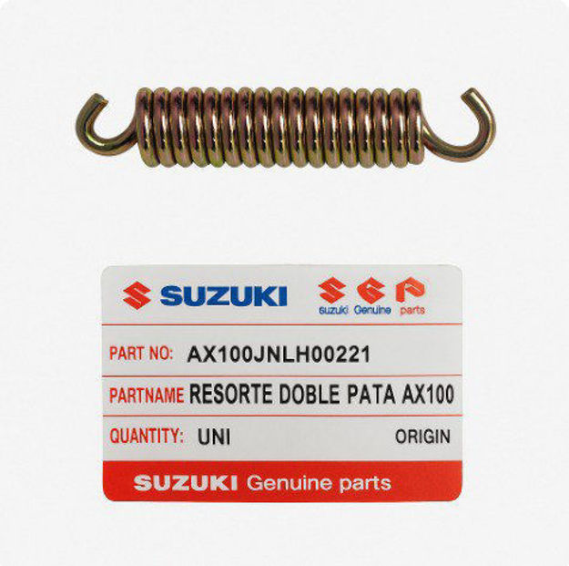 Imagen de Resorte Doble Pata Gato Central Suzuki AX100 Ax100JNH00221
